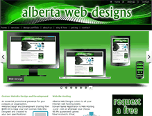 Tablet Screenshot of albertawebdesigns.ca